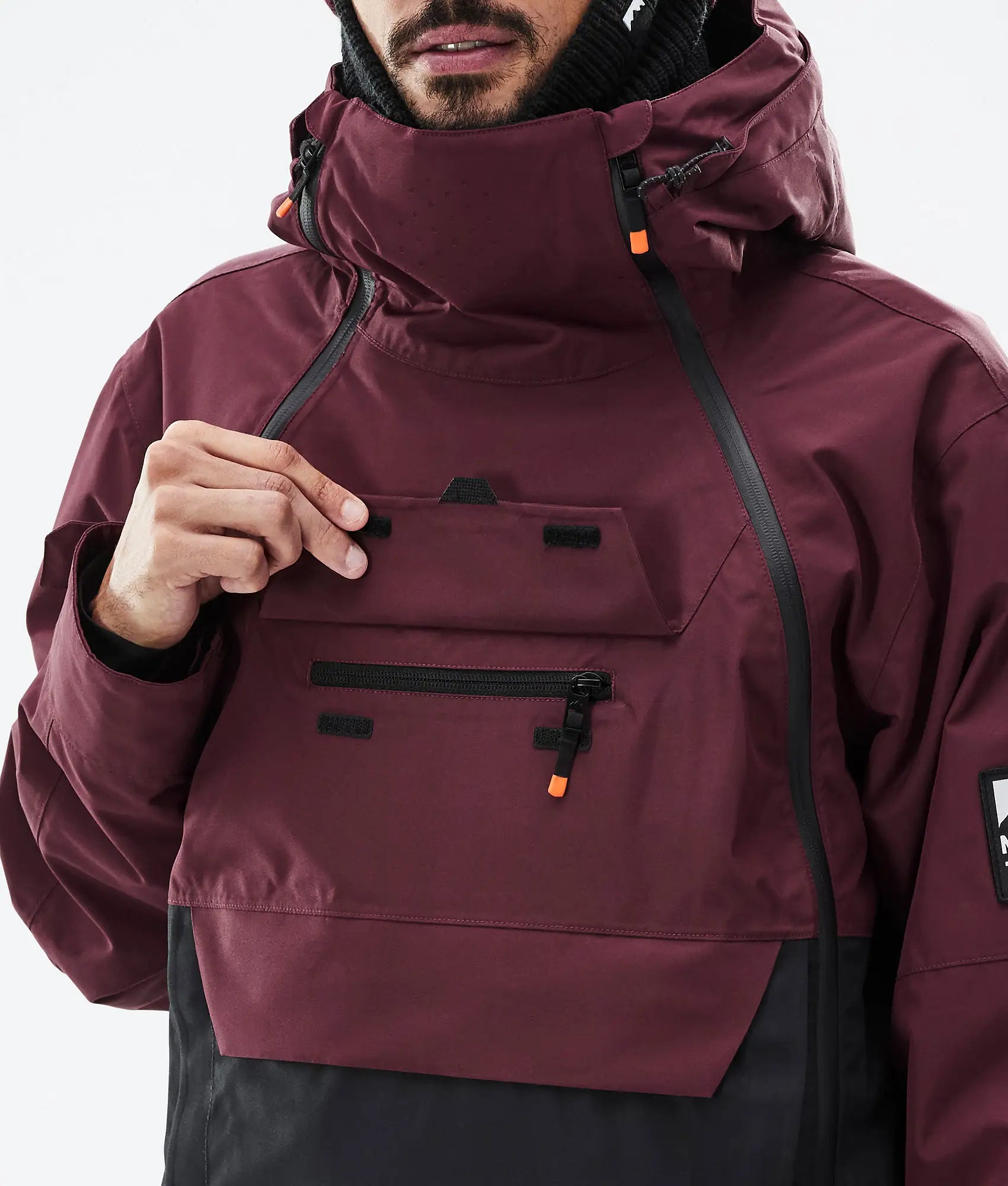 Doom Ski Jacket Men - Burgundy/Black