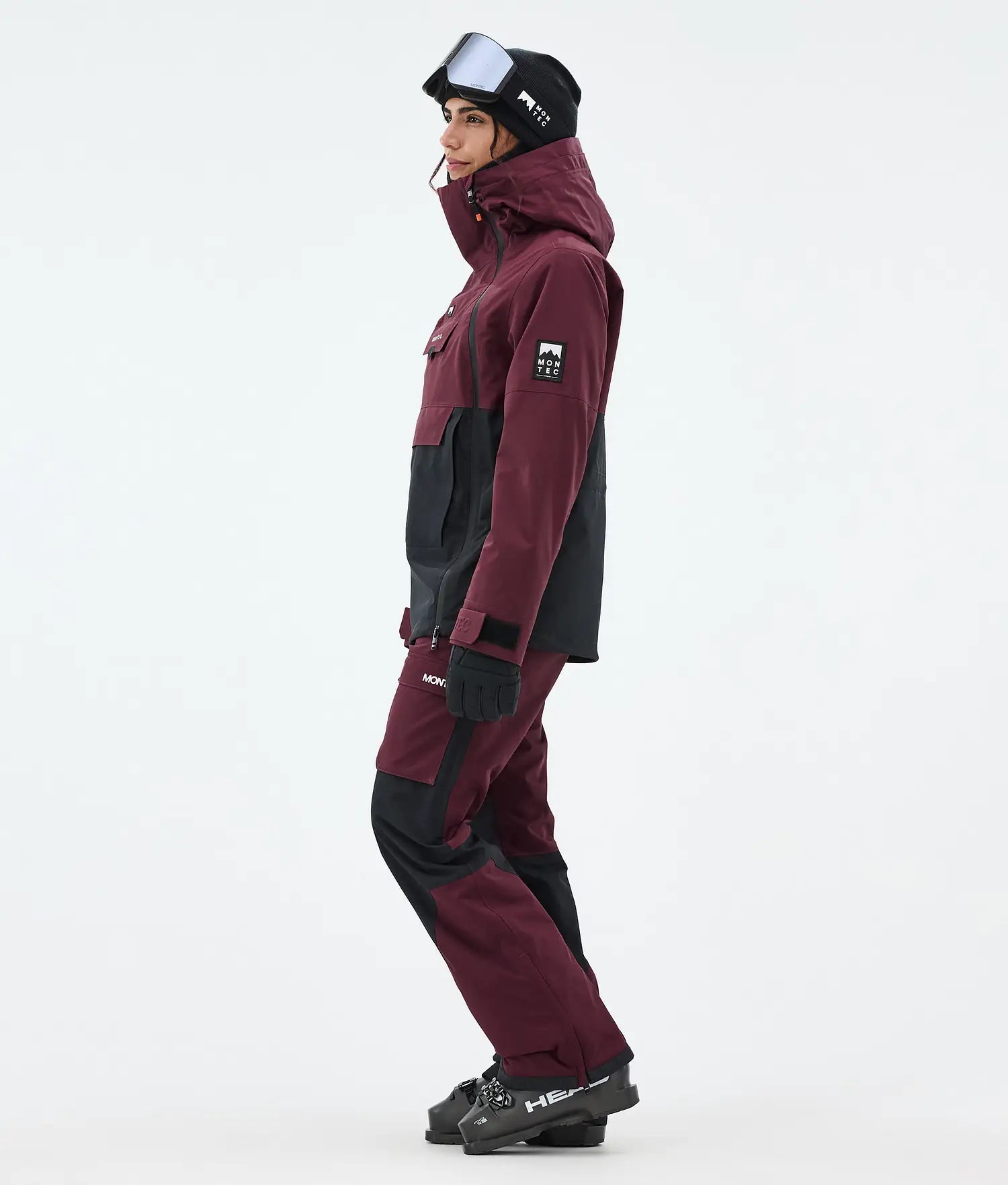 Doom W Ski Jacket Women Burgundy/Black