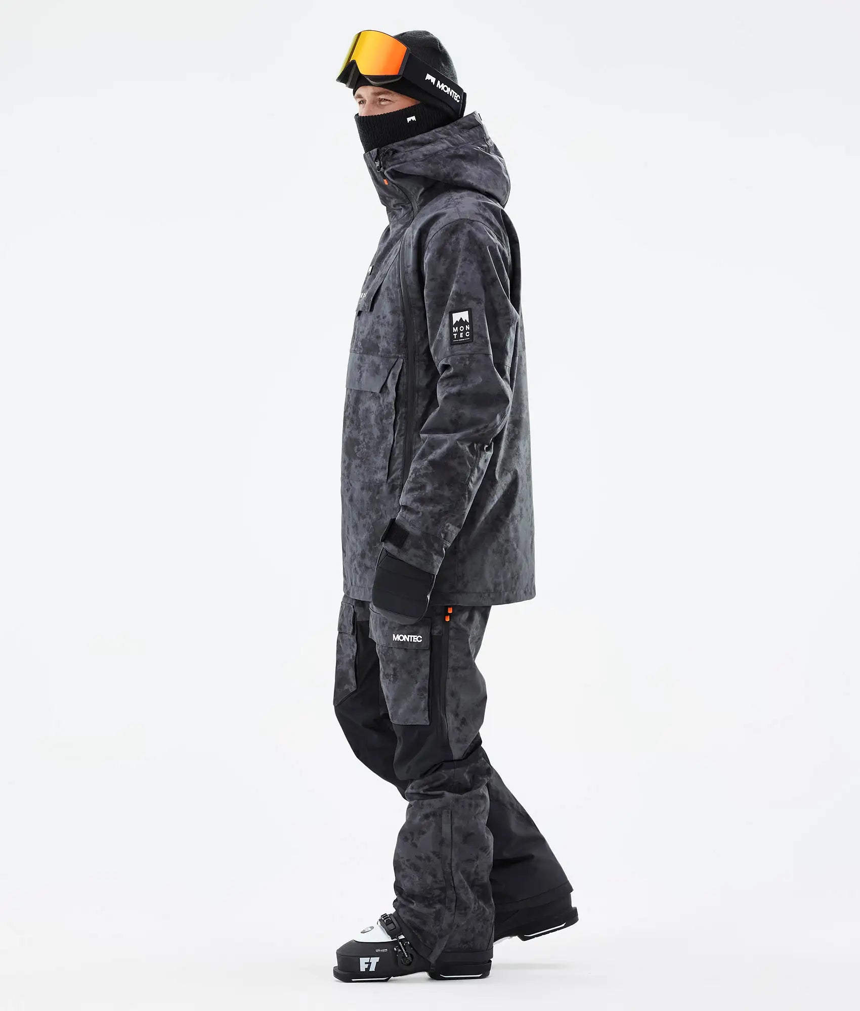 Doom Ski Jacket Men - Black Tiedye