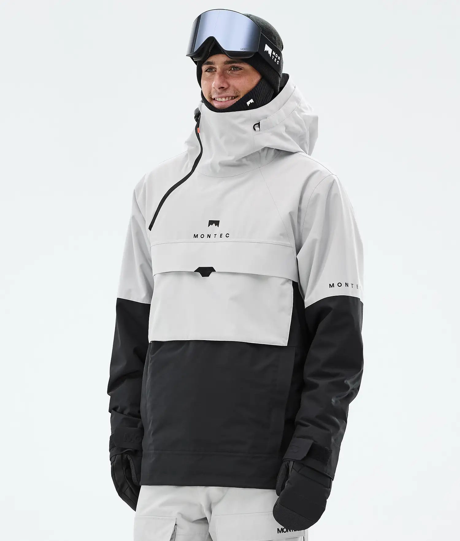 Dune Ski Jacket Men Light Grey/Black