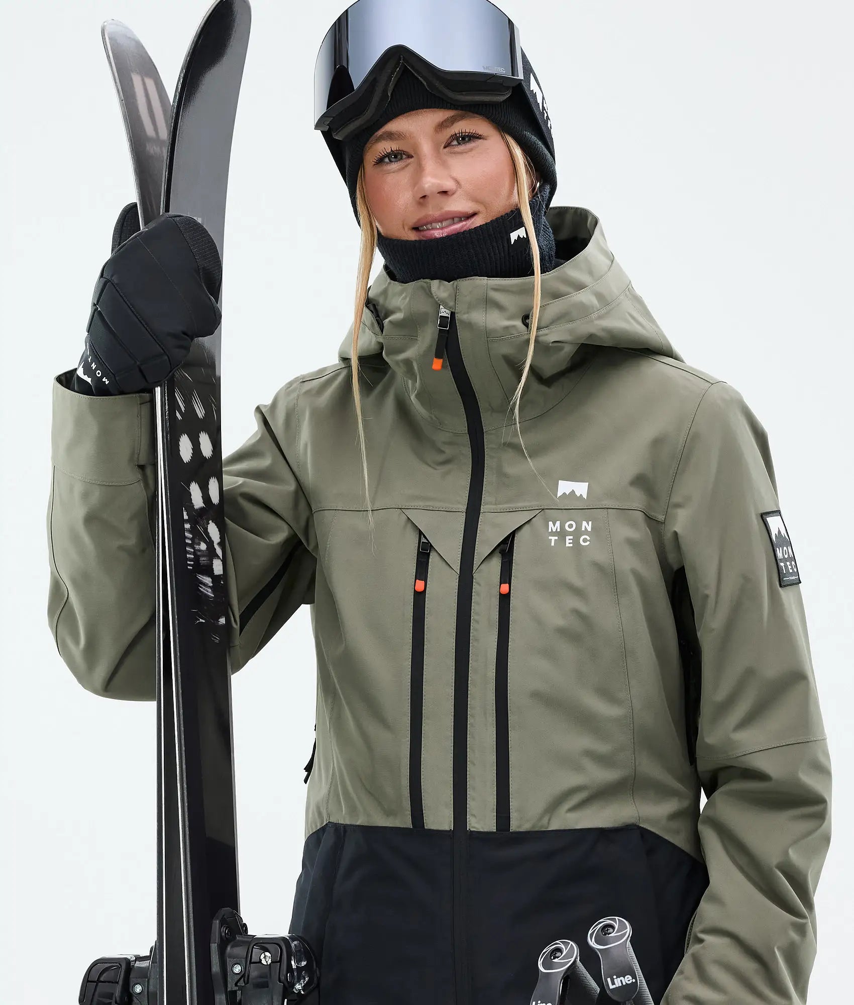 Moss W Ski Jacket Women - Greenish/Black