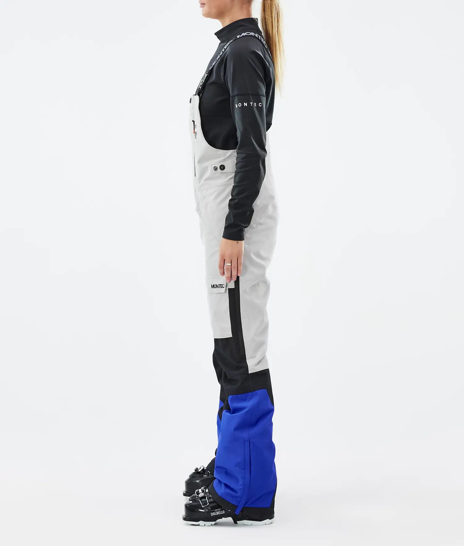Fawk W Ski Pants Women Light Grey/Black/Cobalt Blue