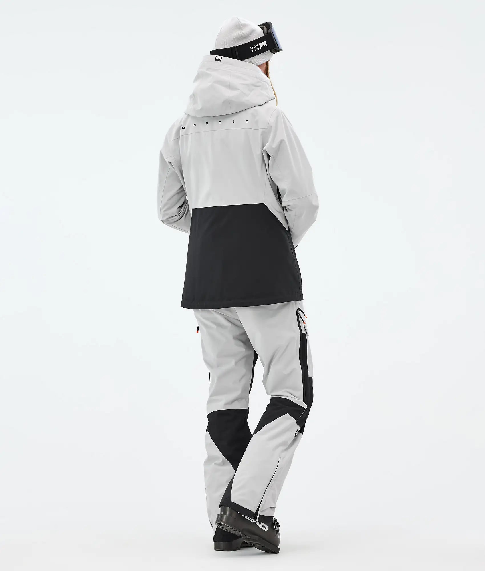 Moss W Ski Jacket Women - Light Grey/Black