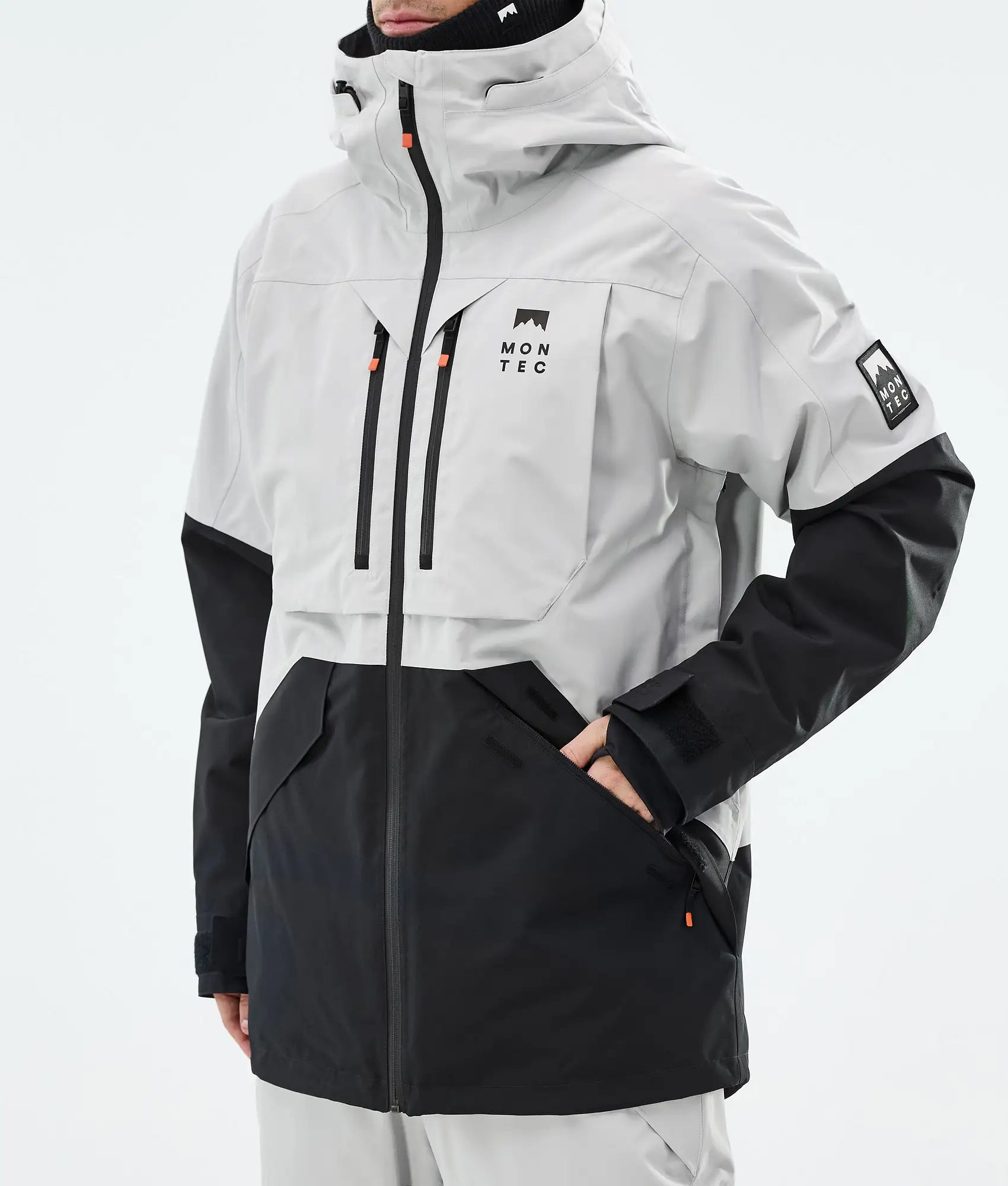Arch Ski Jacket Men - Light Grey/Black