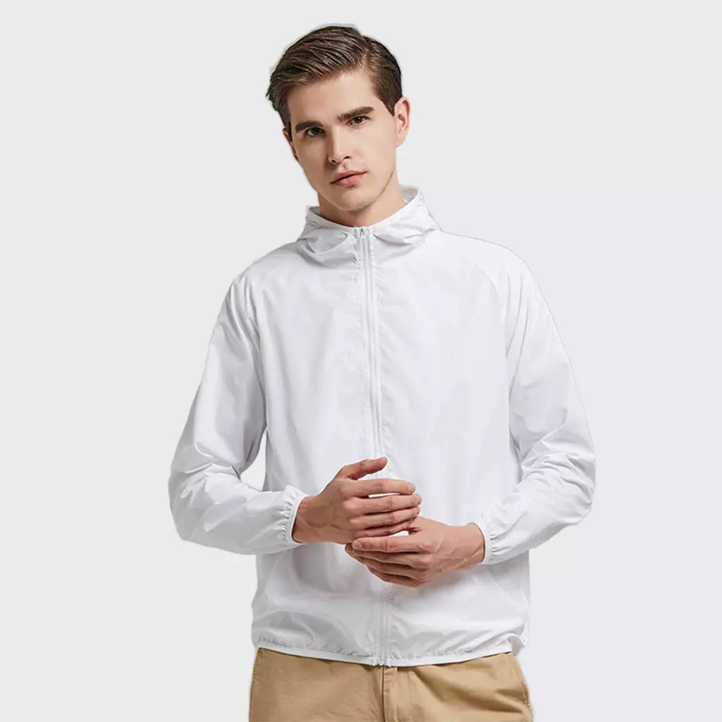 Men’s Lightweight Waterproof Windbreaker Jacket by Mountain®