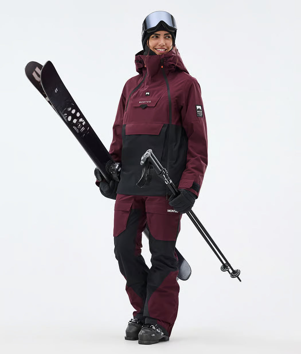 Doom W Ski Jacket Women Burgundy/Black