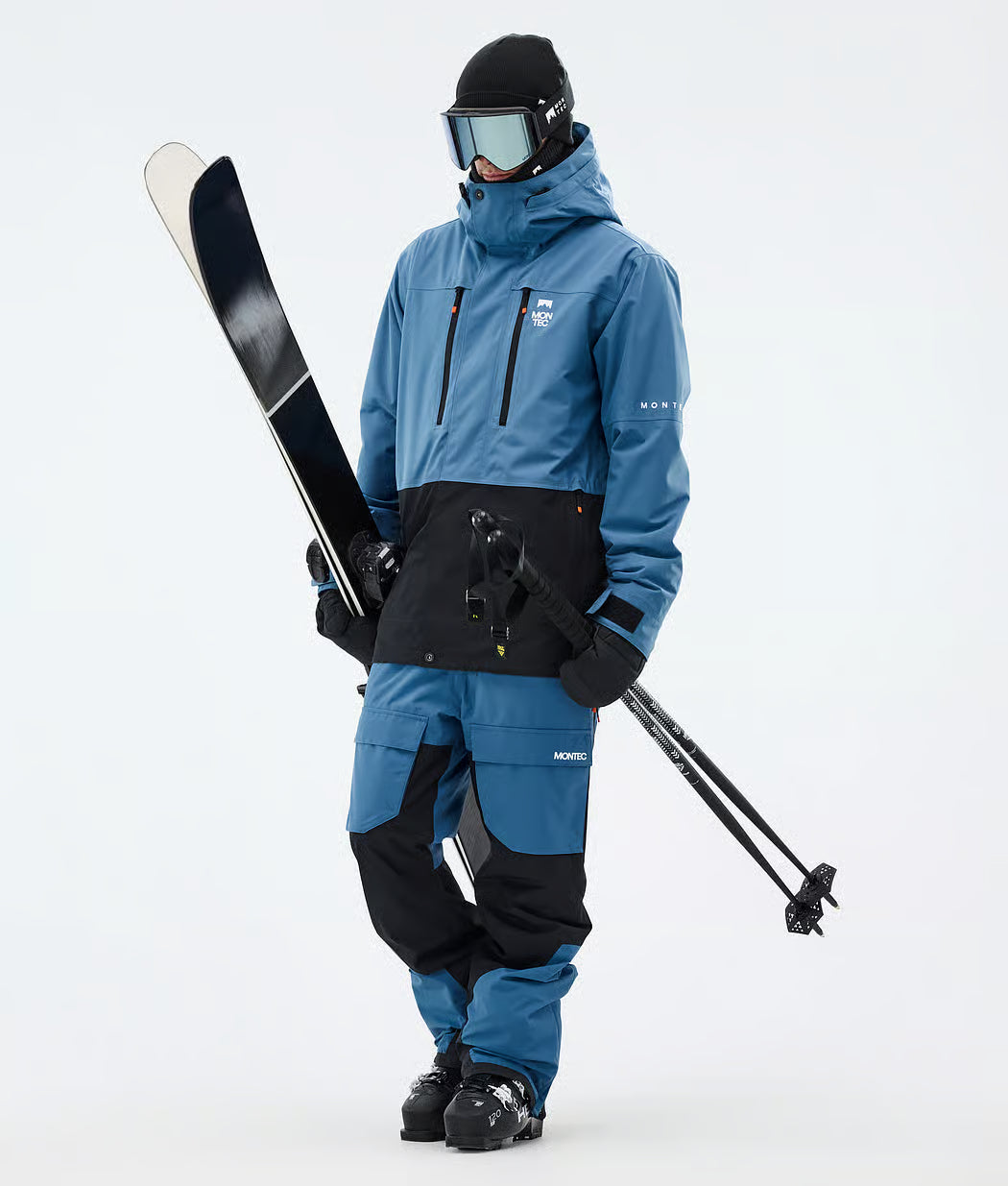 Fawk Ski Jacket Men - Blue Steel/Black
