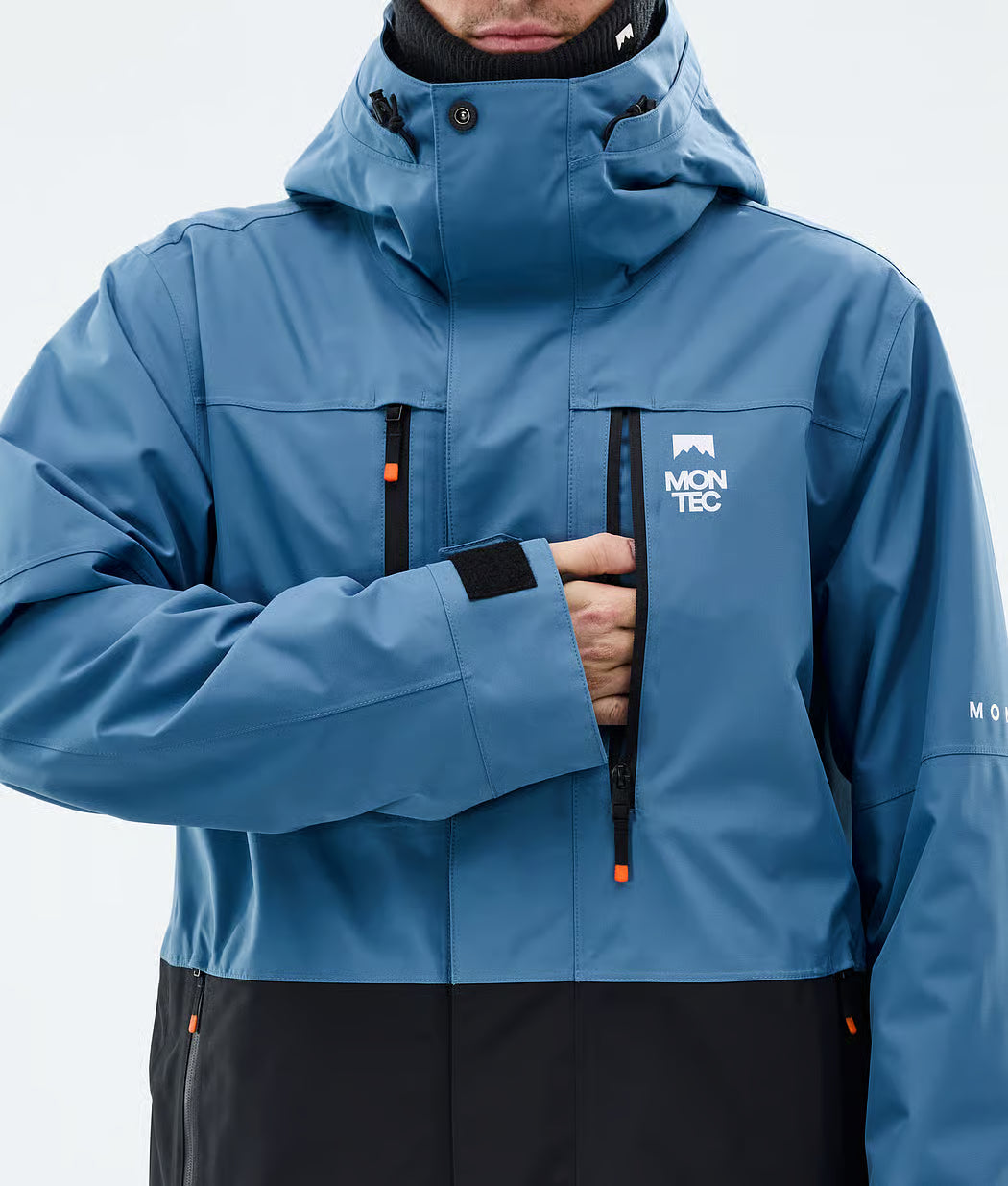 Fawk Ski Jacket Men - Blue Steel/Black
