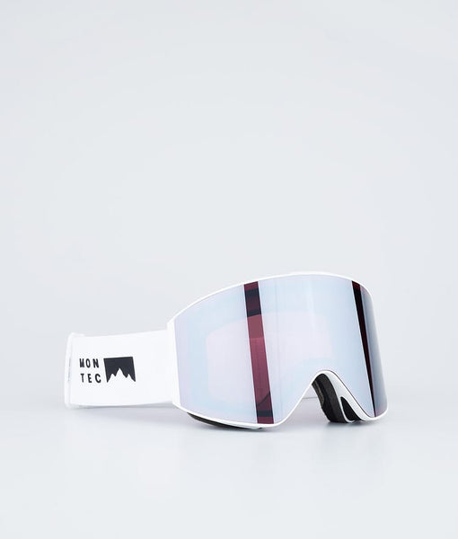 Ski Goggles White W/White Black Mirror – White Mountain Supply