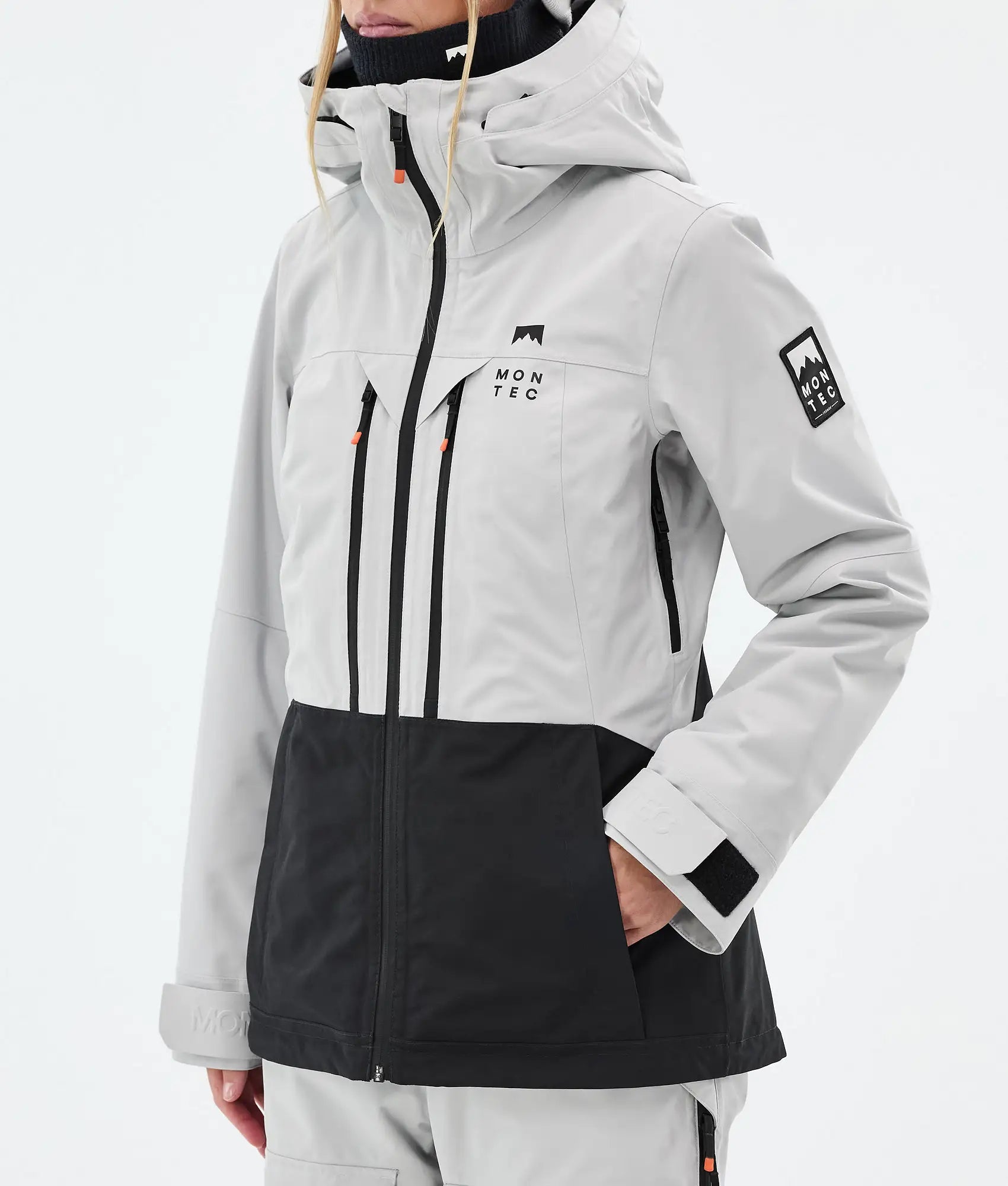 Moss W Ski Jacket Women - Light Grey/Black