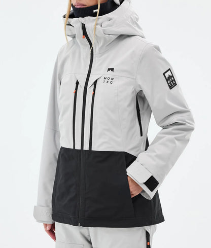 Moss W Ski Jacket Women - Light Grey/Black