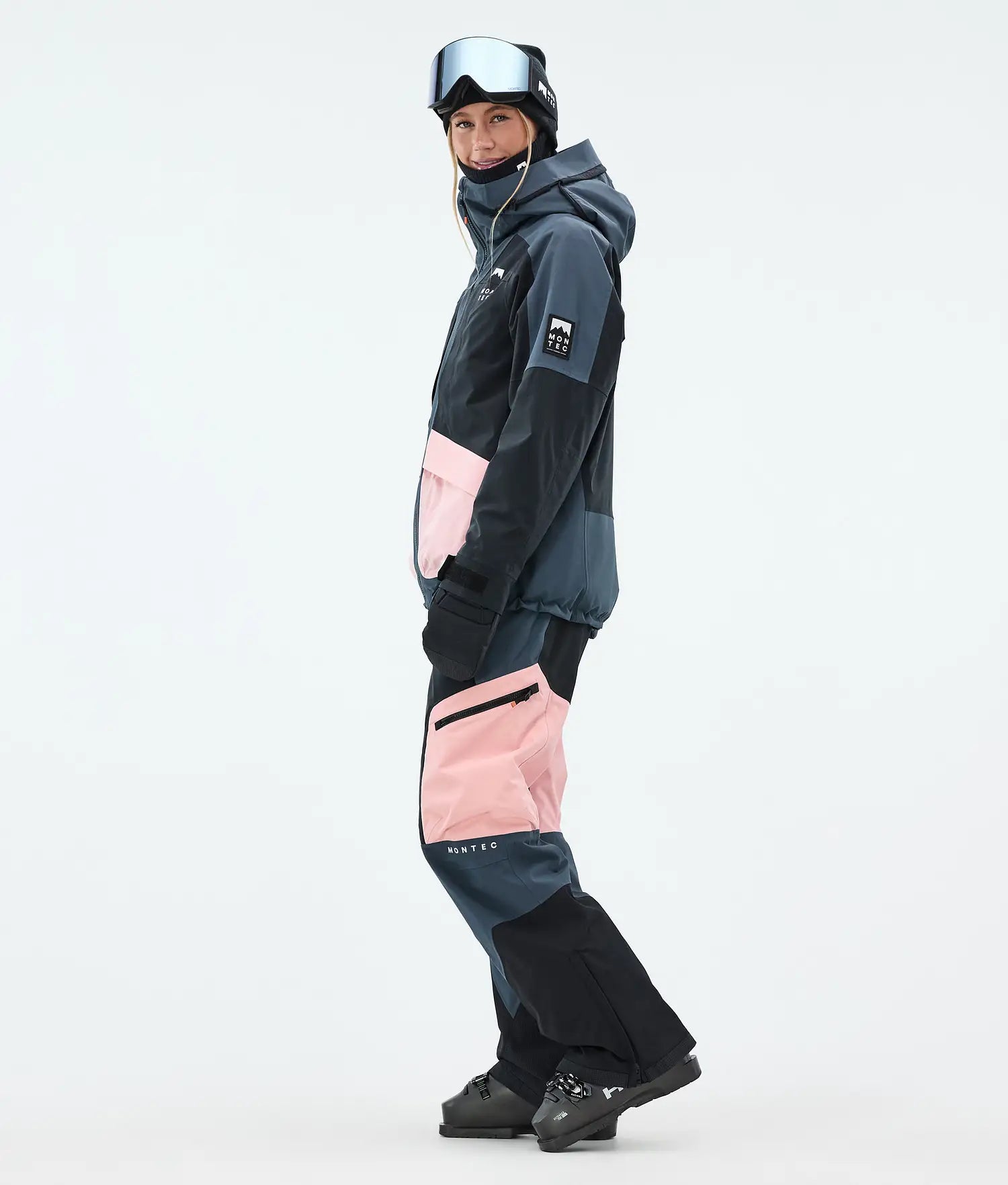Morpheus W Ski Jacket Women Metal Blue/Black/Soft Pink