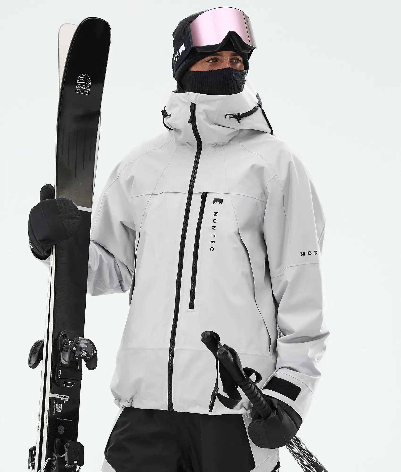 Oracle Ski Jacket Men - Light Grey