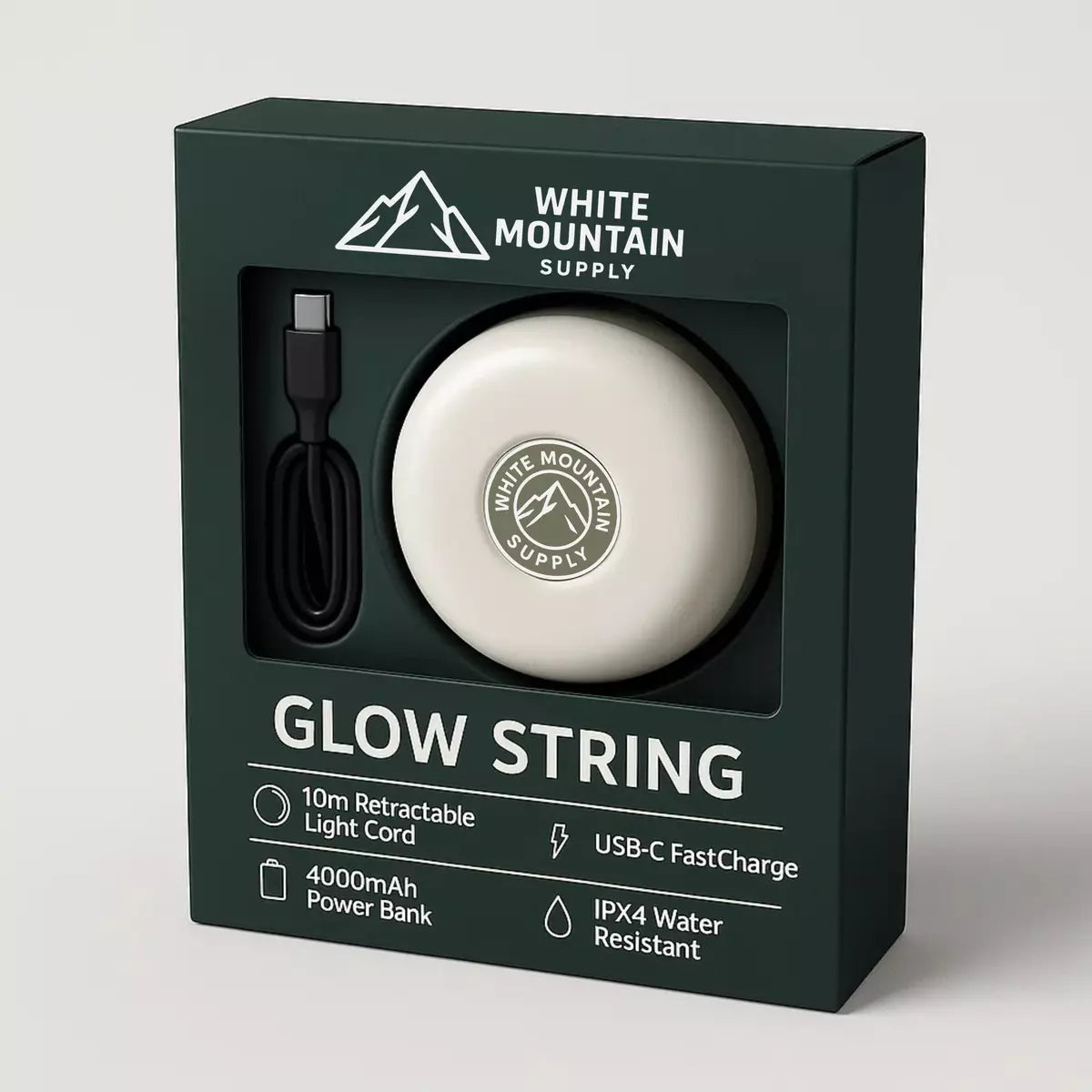 White Mountain® Glow String Outdoor LED Light