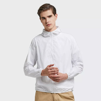 Men’s Lightweight Waterproof Windbreaker Jacket by Mountain®